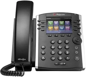 Polycom VVX 400 Series Business Media Phone POE (Power Supply Included) (Renewed)