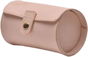Portable Leather Watch Box Elegant 2 Slot Wristwatch Storage Case Stylish Watches Organiser Jewelry Protective Container
