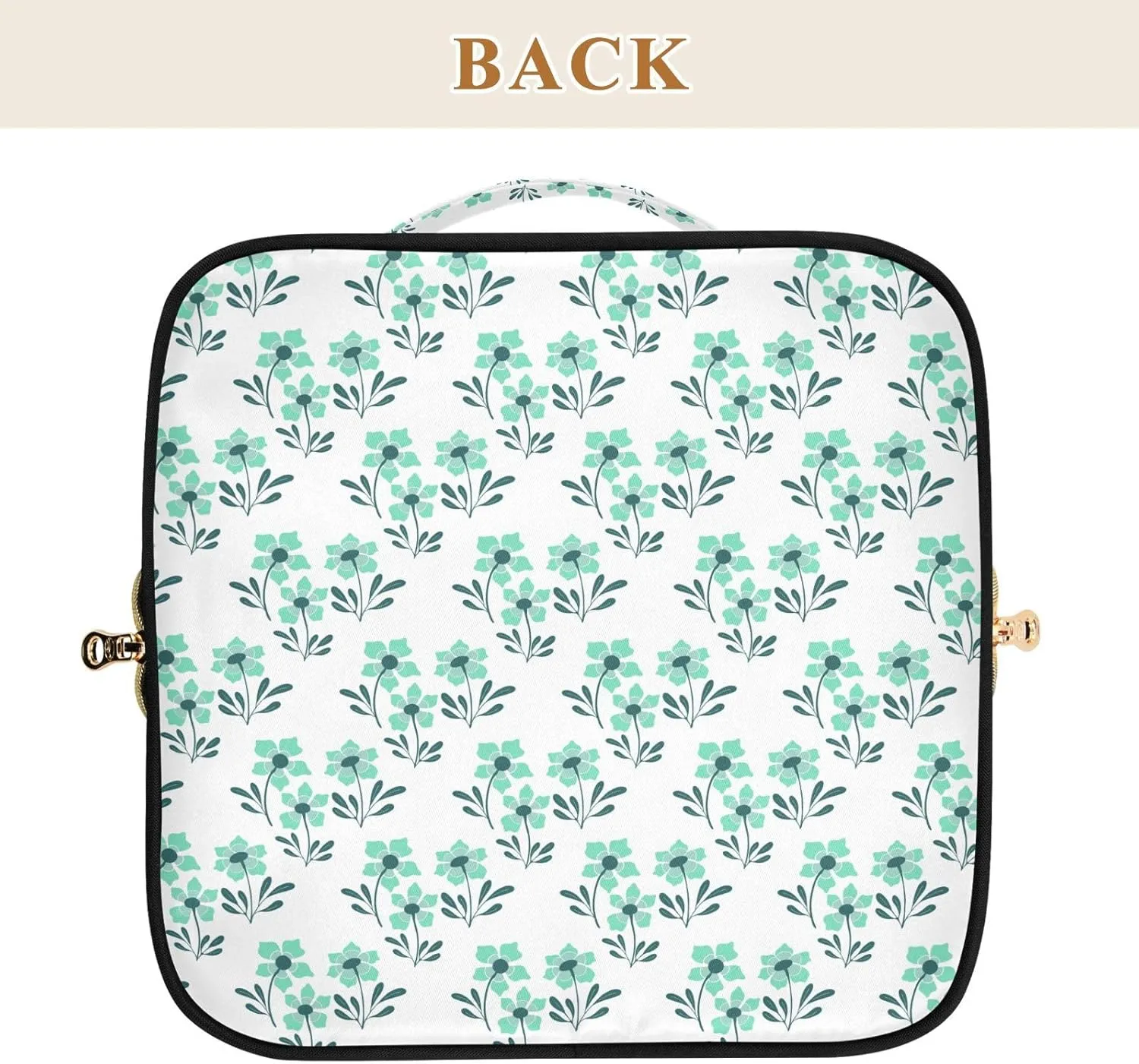 Portable Makeup Bag with Zipper Rhombus Cosmetic Bag for Travel Essentials