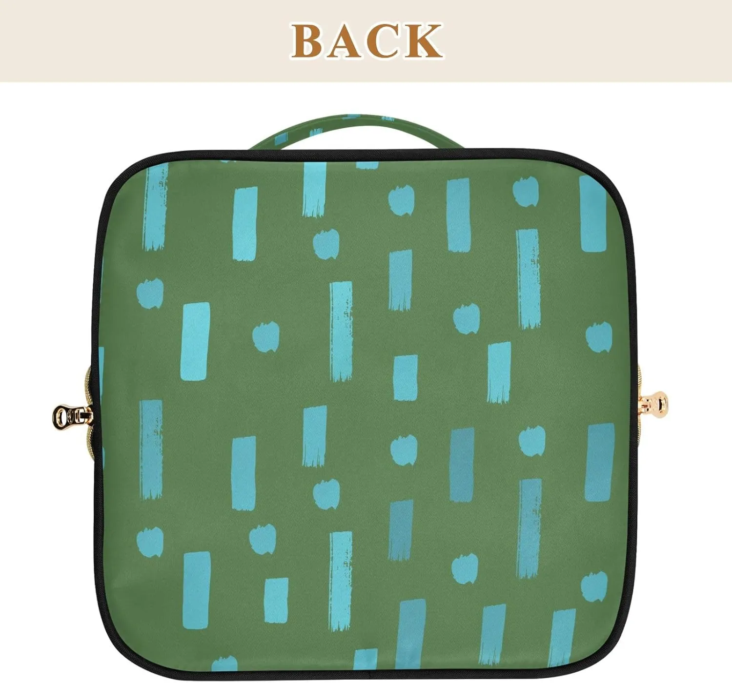 Portable Makeup Bag with Zipper Rhombus Cosmetic Bag for Travel Essentials