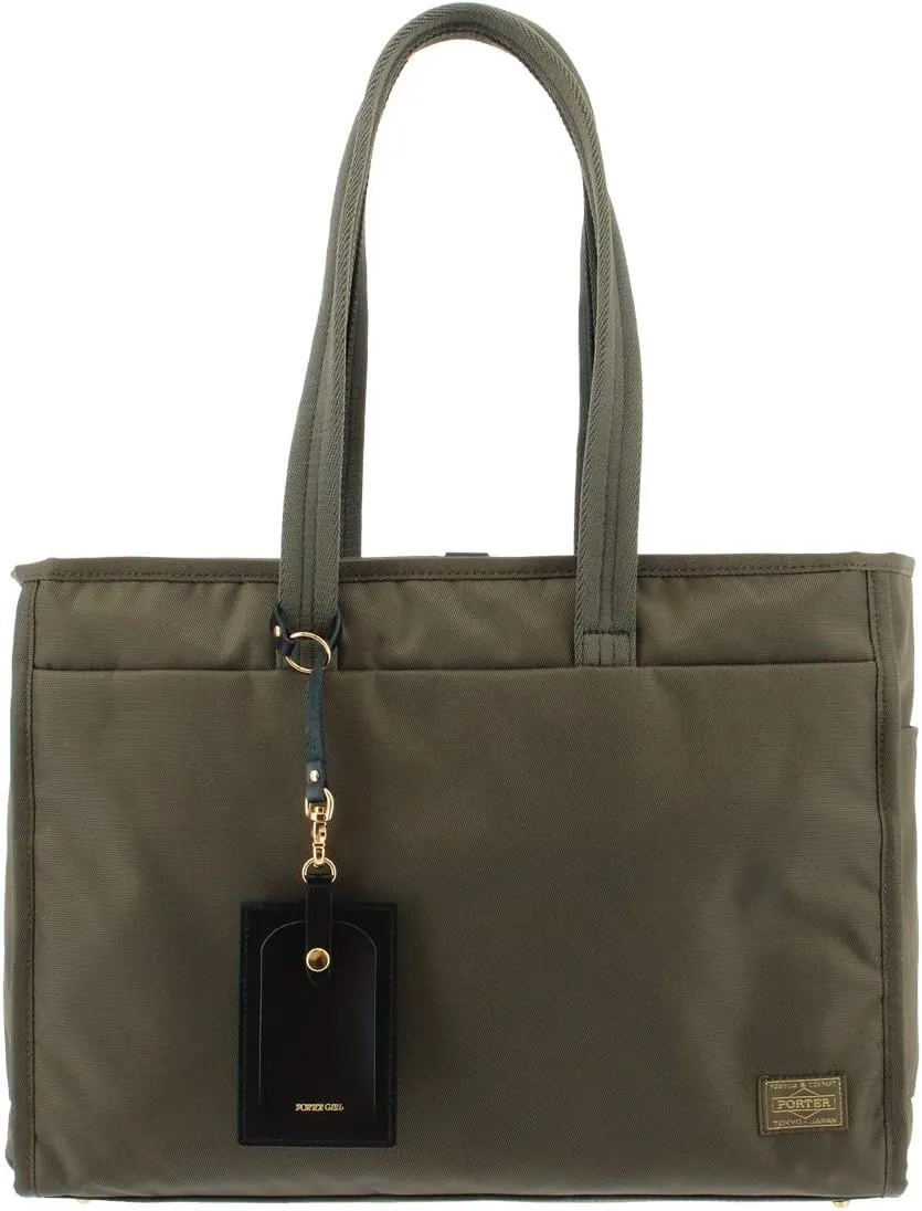 Porter Girl Tote Bag, L, Sheer, 30: Olive