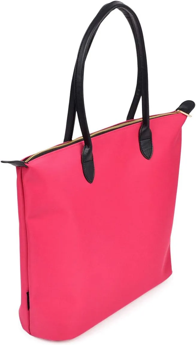 Premium Large Nylon Tote Water Resistant Top Zip Shoulder Bag Handbag