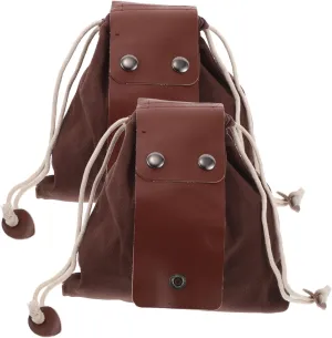 PRETYZOOM 2pcs Outdoor Foraging Pouch Hands Canvas Belt Bag for Efficient Fruit Picking Mushroom Hunting Lightweight and Portable Harvesting for Camping Adventures