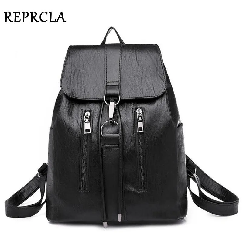 PU Soft Student Feminina REPRCLA for New Best priced Mochila Women Bags Shoulder Teenage 2019 Fashion School Bag Backpack Leather Courteous Girls