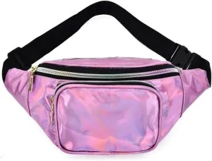 PU Waist Pack Women's Sports Running Chest Crossbody Bag Small Body Bag(black-JoJo's Bizarre Adventure1)