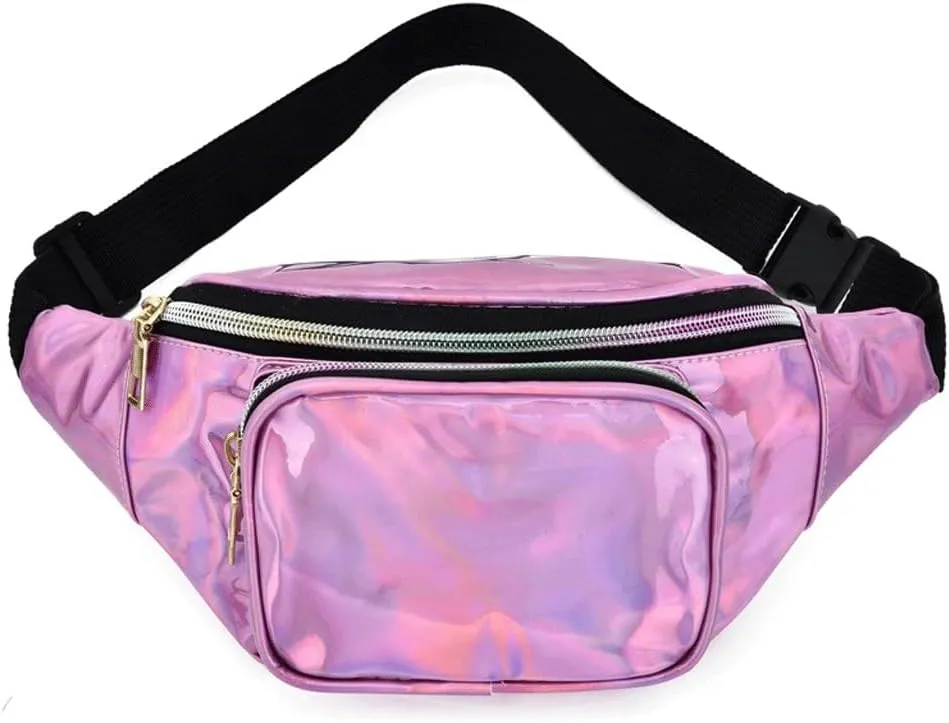 PU Waist Pack Women's Sports Running Chest Crossbody Bag Small Body Bag(black-JoJo's Bizarre Adventure1)