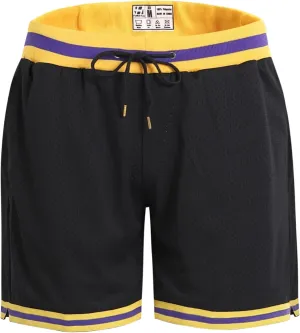Pullonsy Basketball Athletic Mesh Shorts with Zip Pockets for Men, Running Workout Gym Sports 7 Inche Inseam