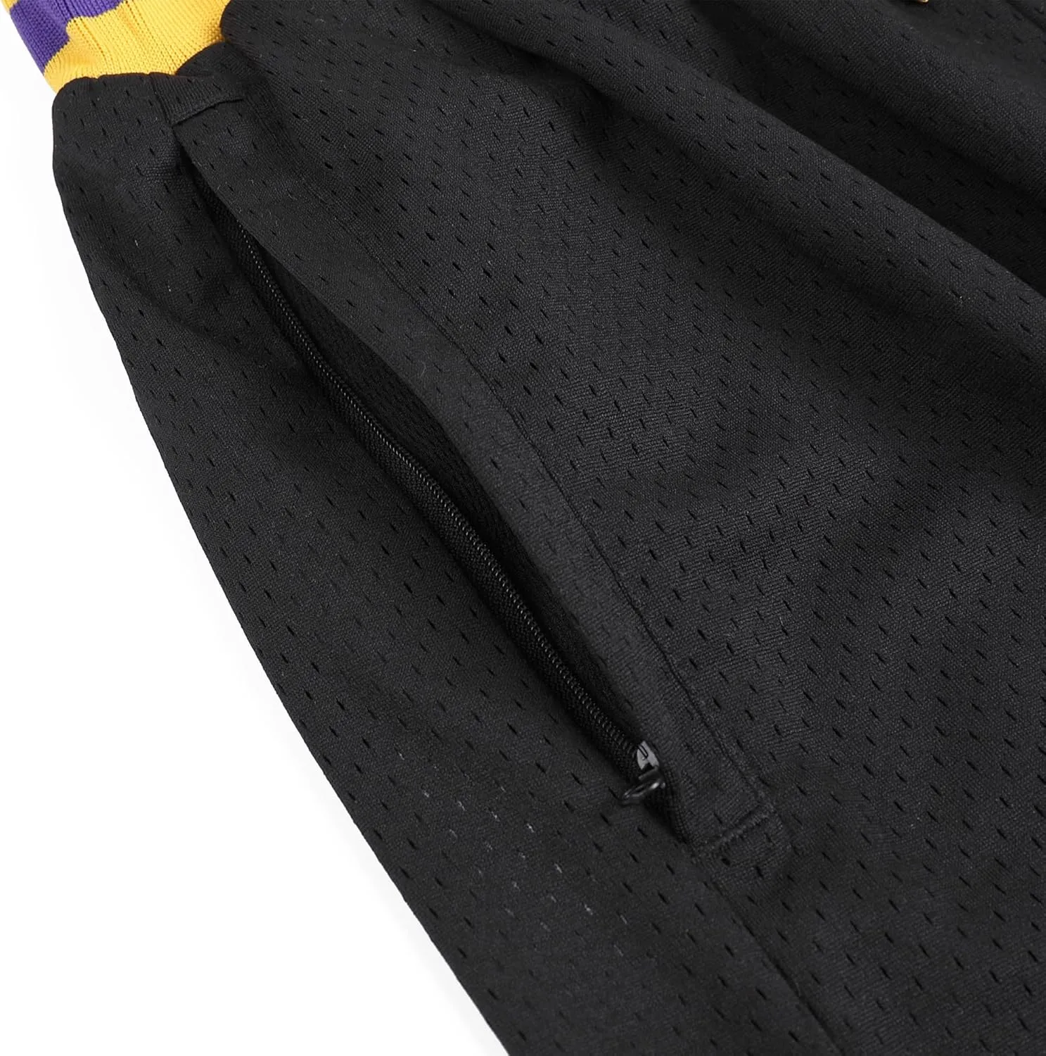 Pullonsy Basketball Athletic Mesh Shorts with Zip Pockets for Men, Running Workout Gym Sports 7 Inche Inseam