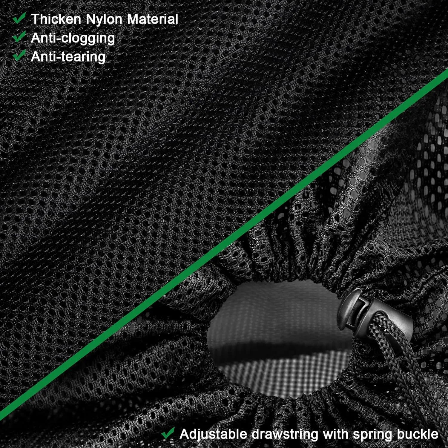 Pump Barrier Bag, Pond Filter Bag, Anti-Clogging Cube Filter Box, Black Media Bag Pump Mesh Bag for Outdoor Water Fish Ponds(10 inch)