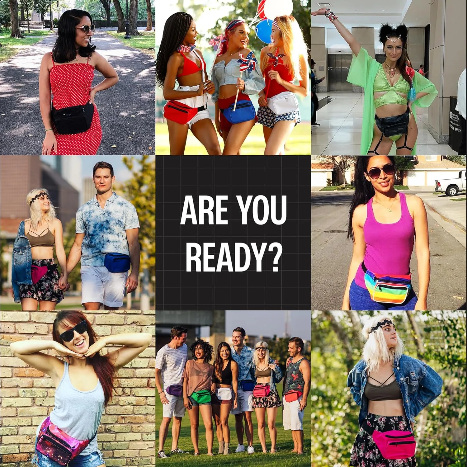 Purple Fanny Pack Belt Bag I Mens Fanny Packs for Women Fashionable - Crossbody Bag Bum bag Waist Bag Waist Pack - Hands Free for Hiking, Running, Travel, Waterproof and more