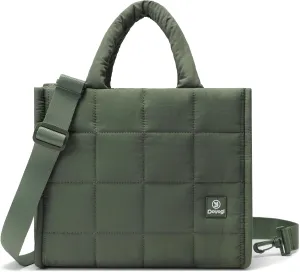 Quilted Crossbody Bags for Women - Small Tote Shoulder Puffer Weekender Overnight Handbag Organizer