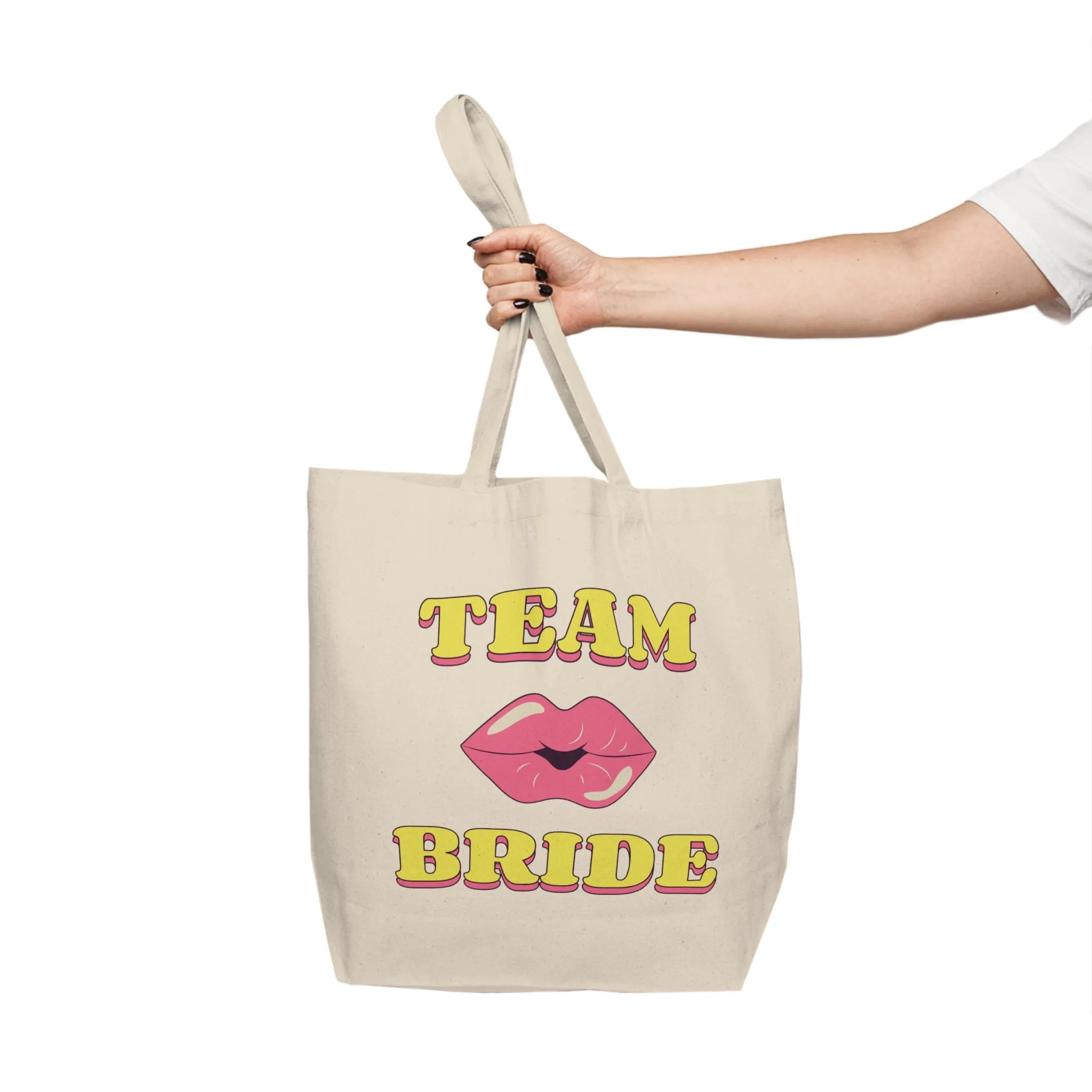 "Team Bride" Canvas Tote