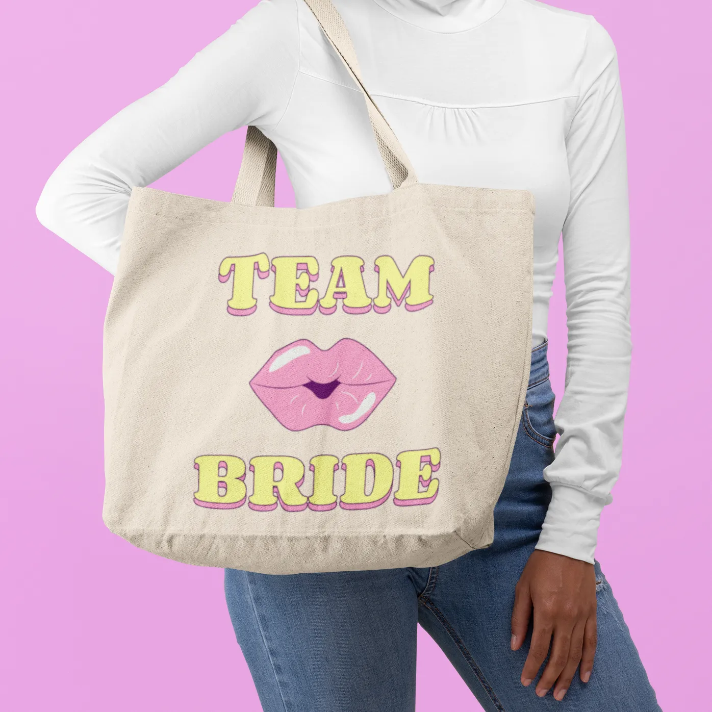 "Team Bride" Canvas Tote