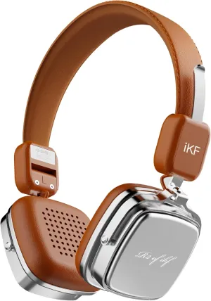R2 Retro Classic Wireless Headphones,On Ear Headset,Ergonomic Design,40mm Drivers, ENC Clear Call, Bluetooth & Wired Dual Mode, 60H Playback,Throwback 80s 90s,OOTD(Brown)