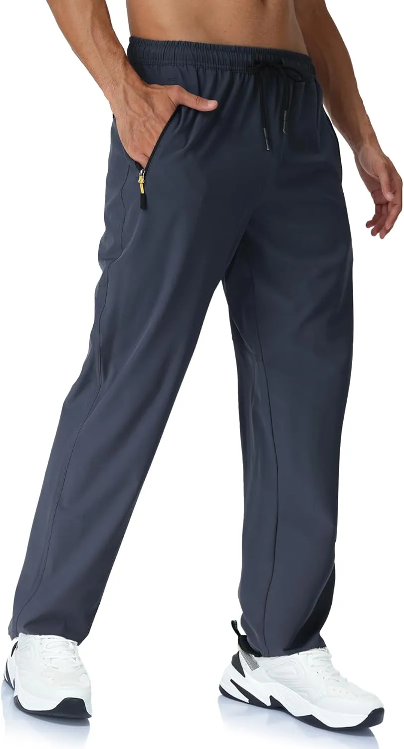Rapoo Mens Lightweight Hiking Pants Quick Dry Stretch Joggers for Running Workout Casual