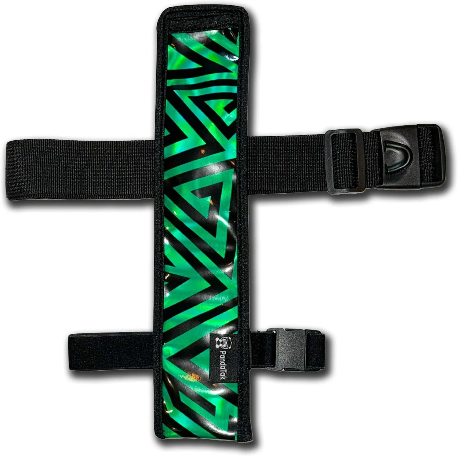 RaveVault Anti-Theft Rave Cell Phone Bag with Locking Zippers, Hidden Pocket – Perfect Phone Pouch for Ravers and Festival Go-ers (GREEN Fan Holster   Green Spirals LED Waist Belt)