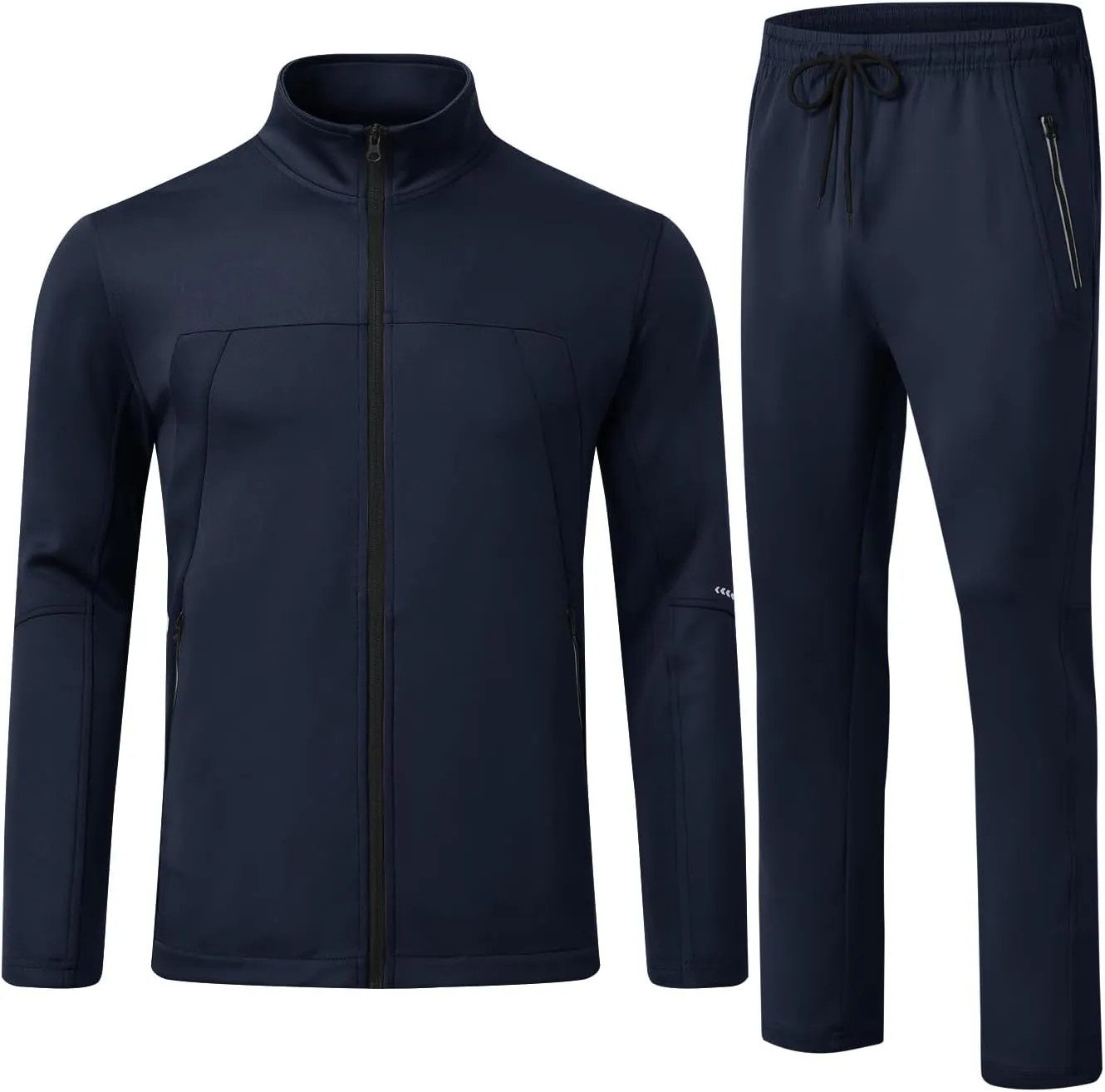 Rdruko Men's Tracksuits 2 Piece Set Athletic Sports Casual Full Zip Jogging Sweatsuit Suit