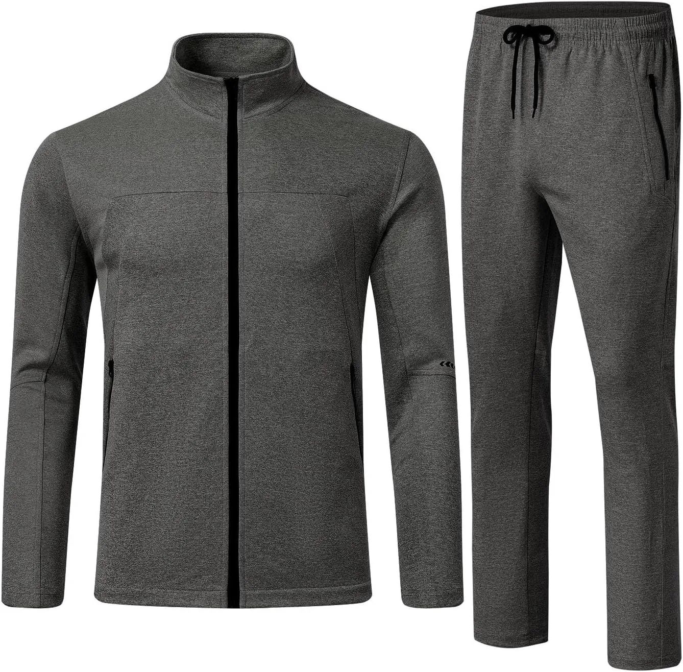 Rdruko Men's Tracksuits 2 Piece Set Athletic Sports Casual Full Zip Jogging Sweatsuit Suit