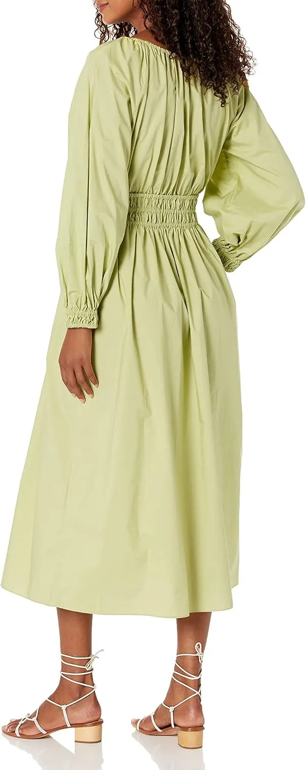 Rebecca Taylor Women's Poplin Smocked Waist Dress