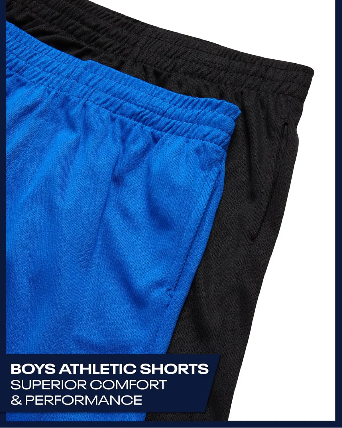 Reebok Boys Basketball Shorts 2 Pack – Mesh Athletic Shorts for Boys, Gym Shorts for Basketball, Running, and Everyday Play