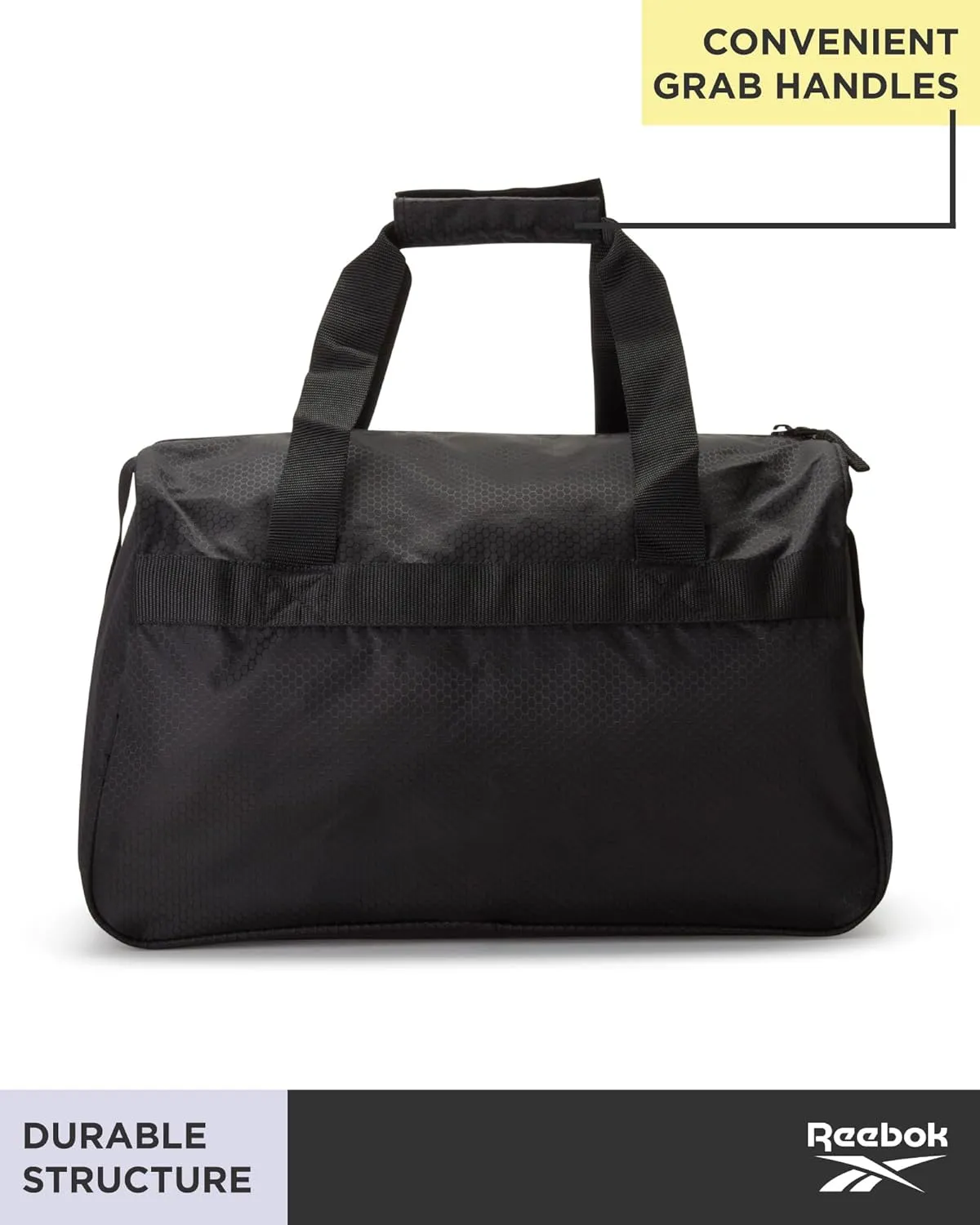 Reebok Duffle Bag – Gym Bag for Women & Men, Carry On and Overnight Duffle for Travel & Fitness, Size Small, Warrior II Black