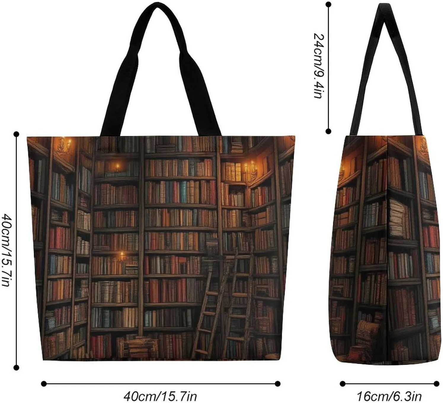 Reusable Grocery Bag for Women, Portable Large Shopping Storage Bag Casual Shoulder Handbags