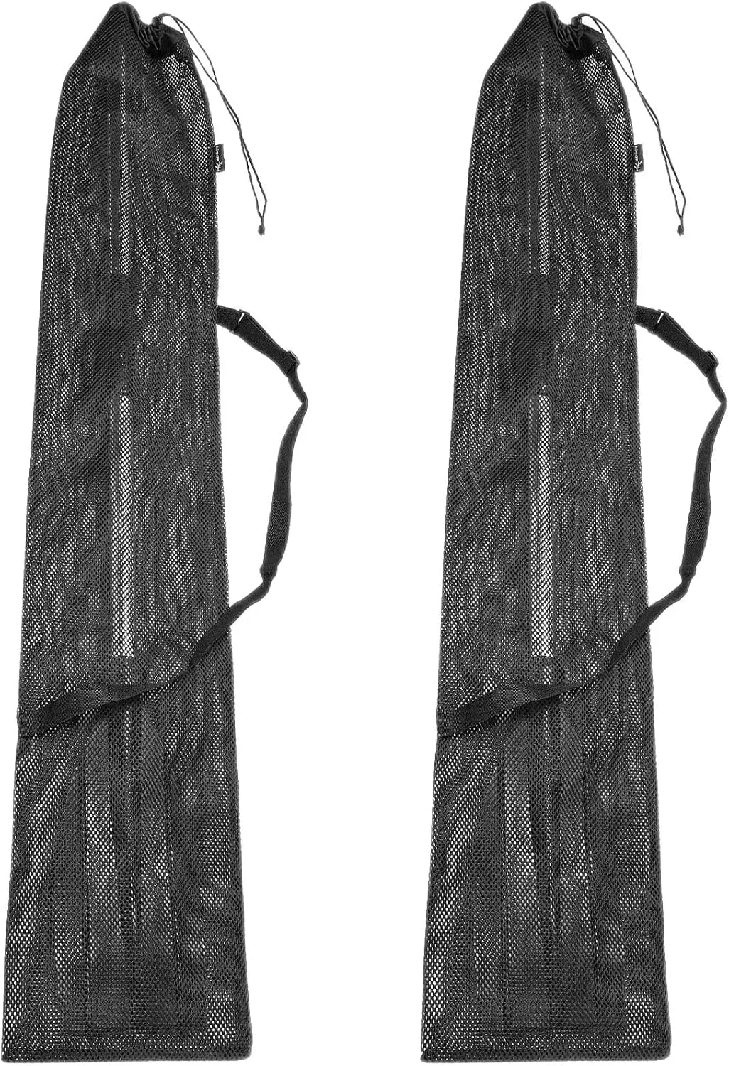 Riakrum 2 Pieces Drawstring Mesh Kayak Paddle Bag Adjustable Shoulder Strap Paddle Storage Bag Portable Kayak Paddle Storage Bag Long Kayak Boat Canoe Paddle Storage Bag for Storage Transport