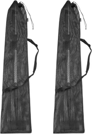 Riakrum 2 Pieces Drawstring Mesh Kayak Paddle Bag Adjustable Shoulder Strap Paddle Storage Bag Portable Kayak Paddle Storage Bag Long Kayak Boat Canoe Paddle Storage Bag for Storage Transport