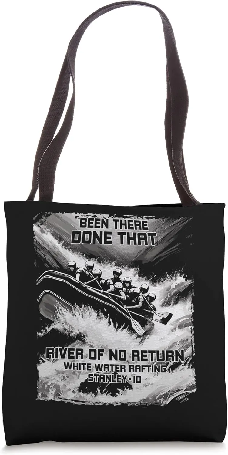 River of No Return White Water Rafting Rapids Idaho Raft Tote Bag