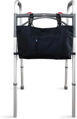 RMS Water Resistant Tote Bag for Walker, Rollator or Scooter (Black)