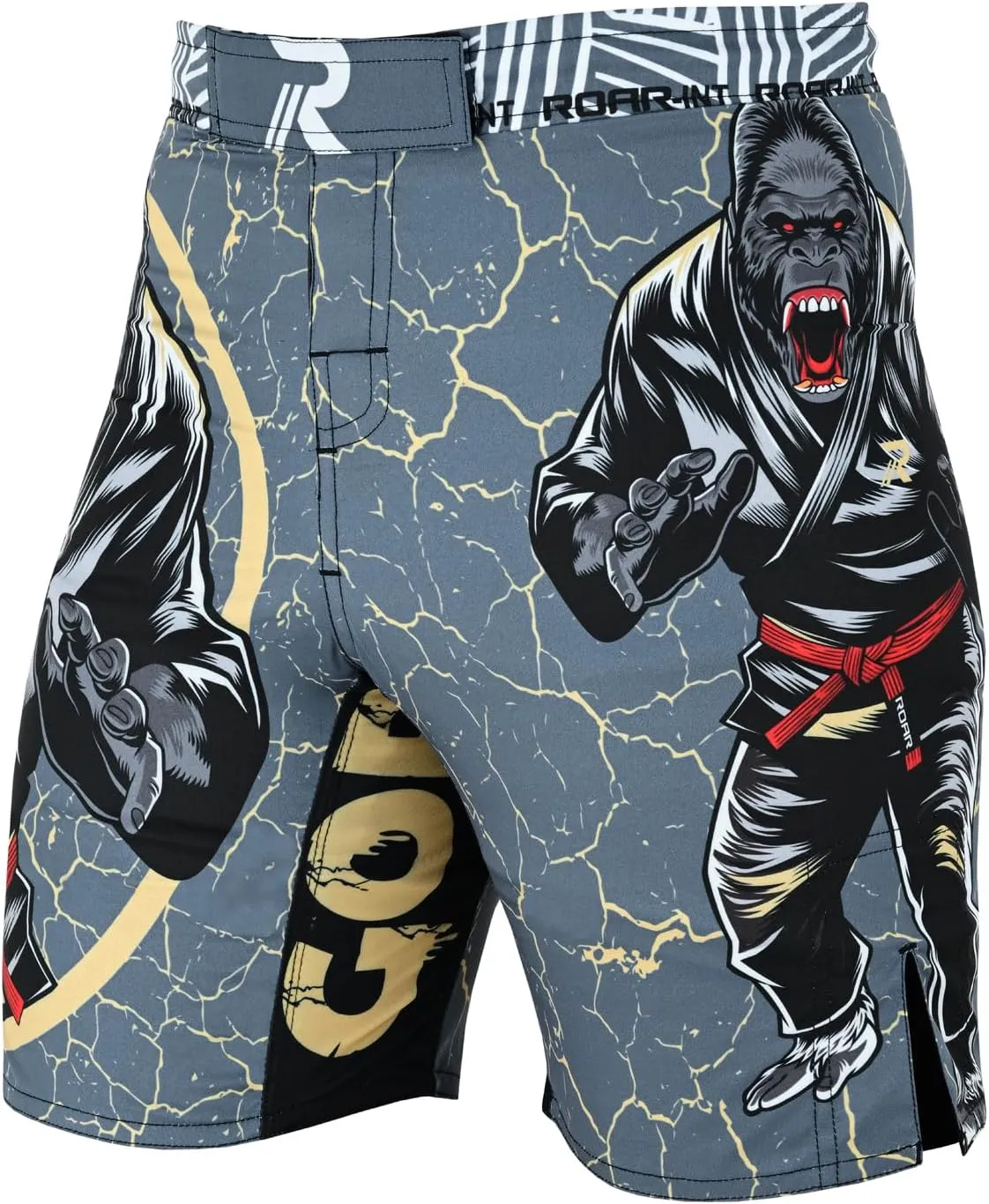 ROAR-INT Kids Mixed Martial Arts MMA Shorts BJJ Cross Training Gym Boxing Grappling Kickboxing Muay Thai Workout Shorts