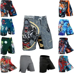 ROAR-INT Kids Mixed Martial Arts MMA Shorts BJJ Cross Training Gym Boxing Grappling Kickboxing Muay Thai Workout Shorts