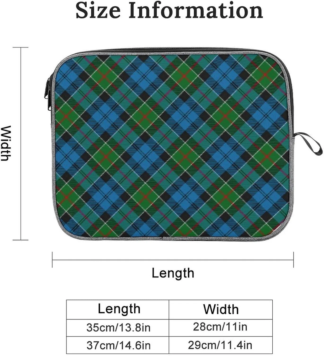 Royal Stewart Tartan Large Capacity Portable Laptop Case Unisex