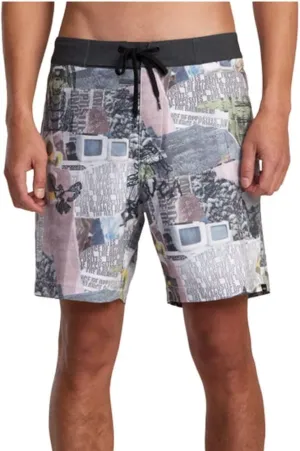 RVCA Men's Fixed Waist 17" Swim Trunk