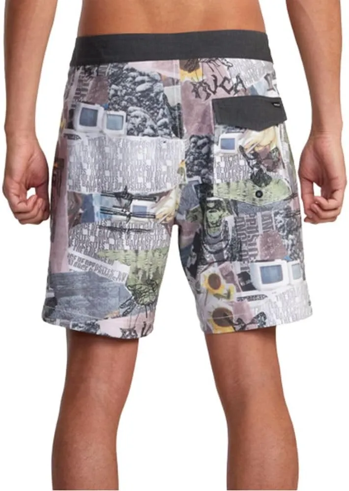 RVCA Men's Fixed Waist 17" Swim Trunk
