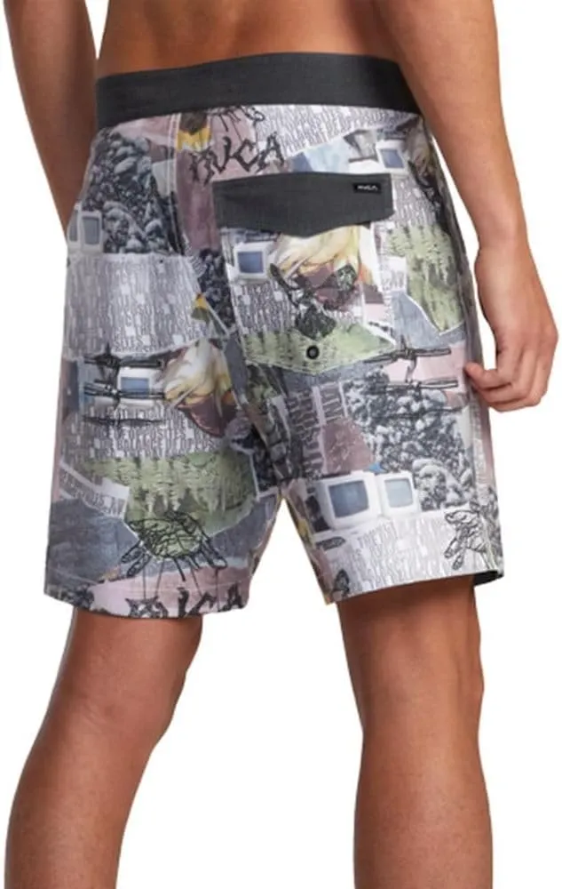 RVCA Men's Fixed Waist 17" Swim Trunk