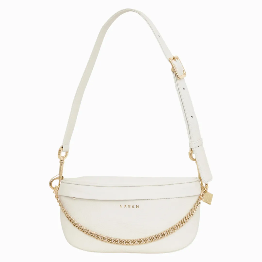 saben cleo crossbody bag white
