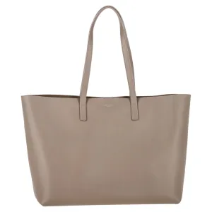 Saint Laurent Large Shopping Tote Bag in Beige Leather