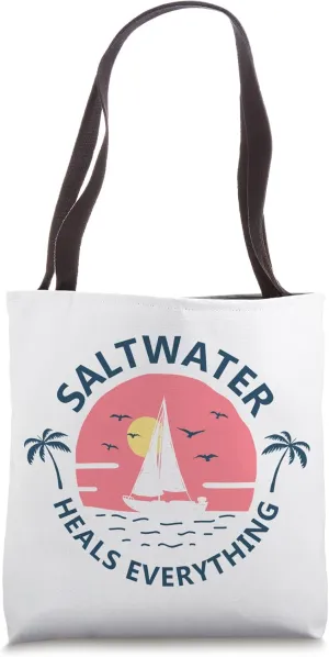 Salt Water Heals Everything Tote Bag