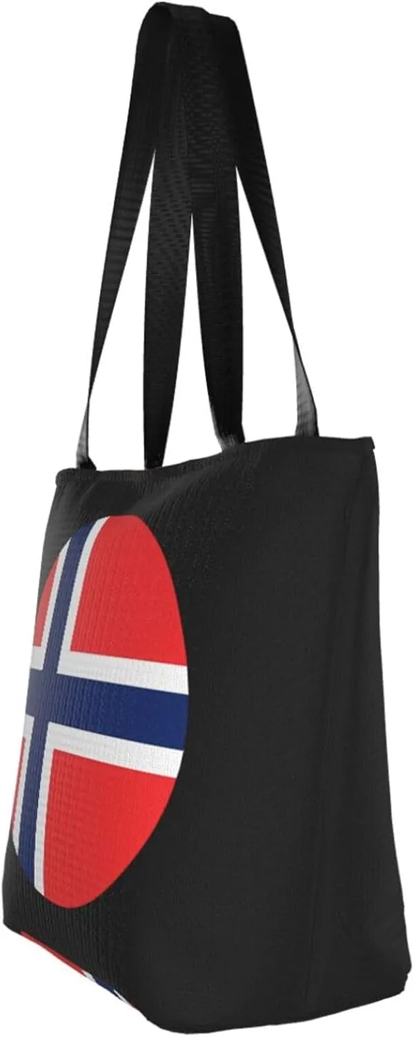 Salvadoran El Salvador Map Flag Women's Tote Bag Shoulder Bag Shopping Handbag Large Capacity Handbag With Zipper