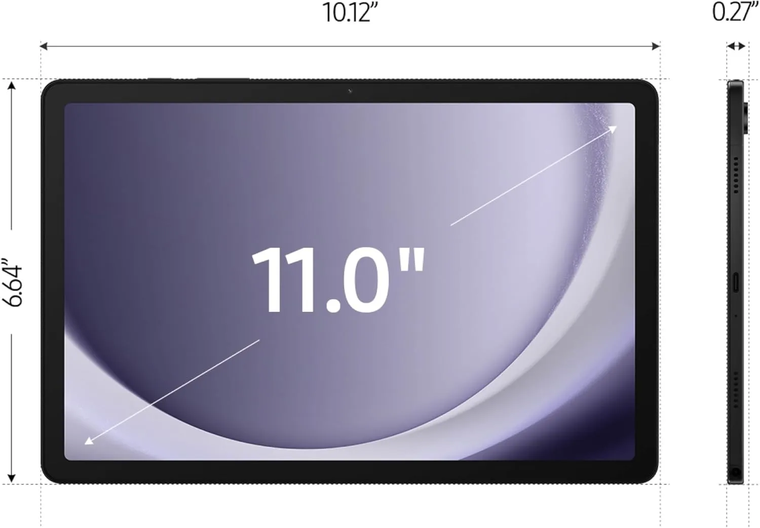 Samsung Galaxy Tab A9  11.0" 64GB Gray Wi-Fi Tablet X210 2023 (Renewed)