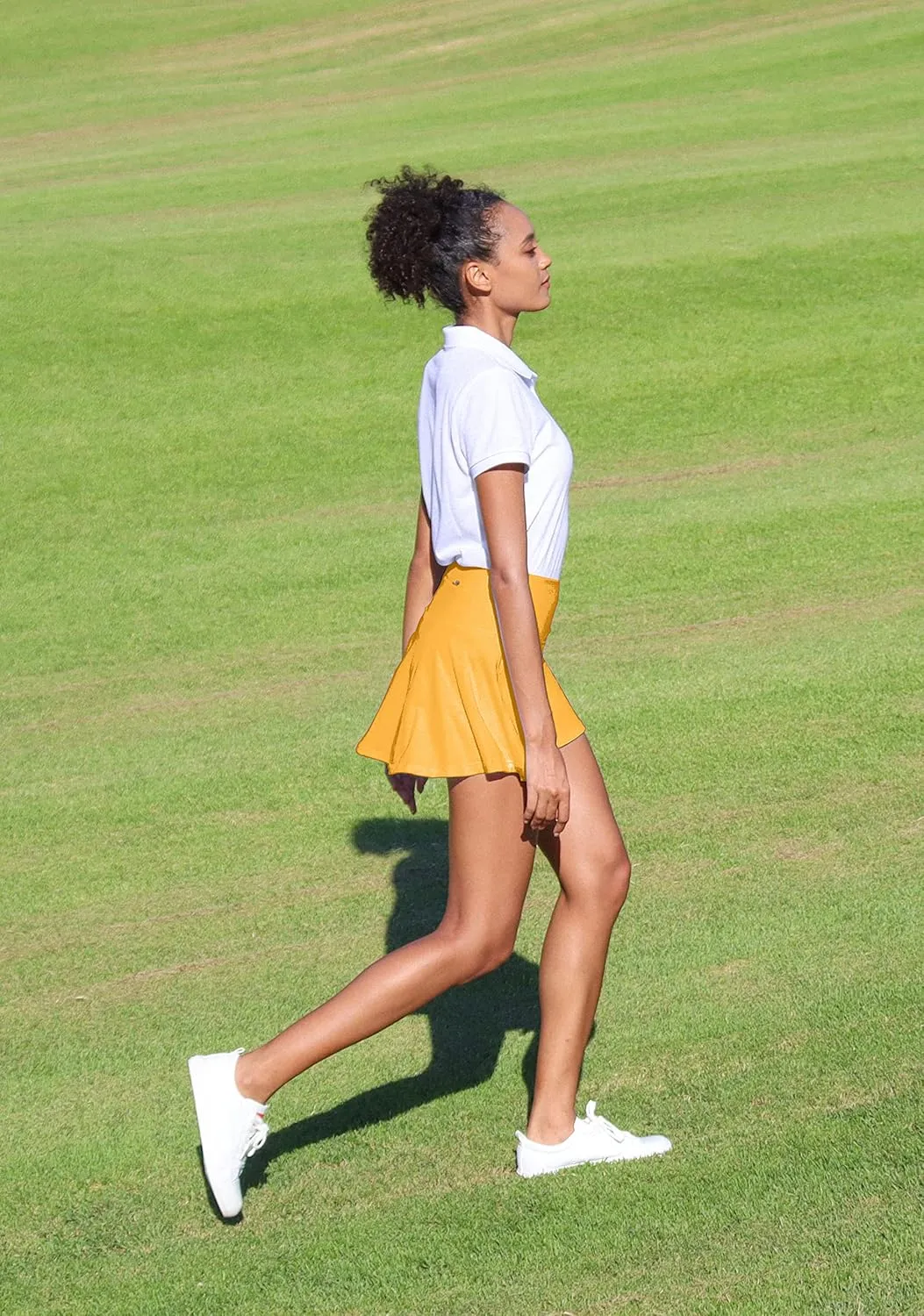 SANTINY Pleated Tennis Skirt for Women with 4 Pockets Women's High Waisted Athletic Golf Skorts Skirts for Running Casual