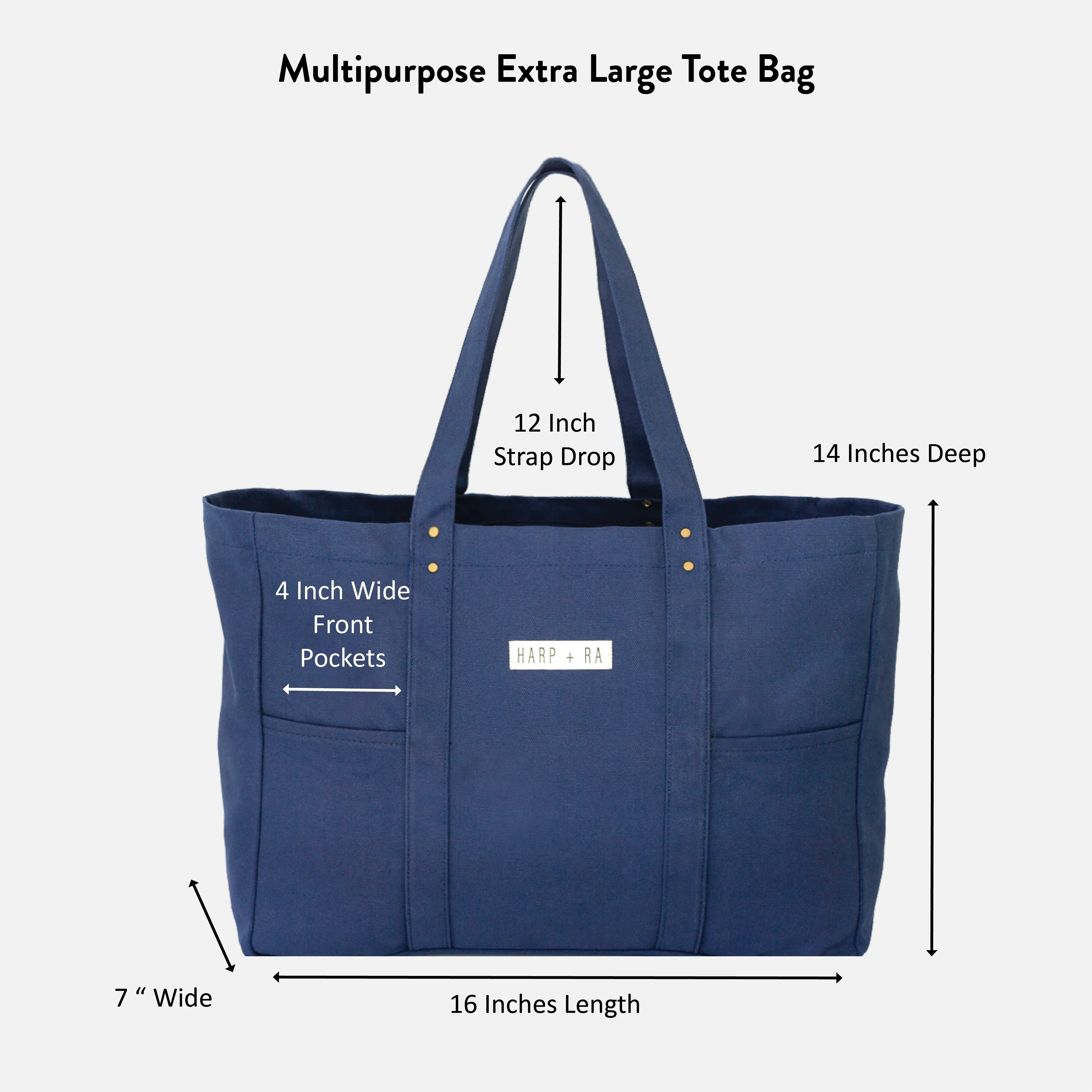 Sapphire Blue Large Tote