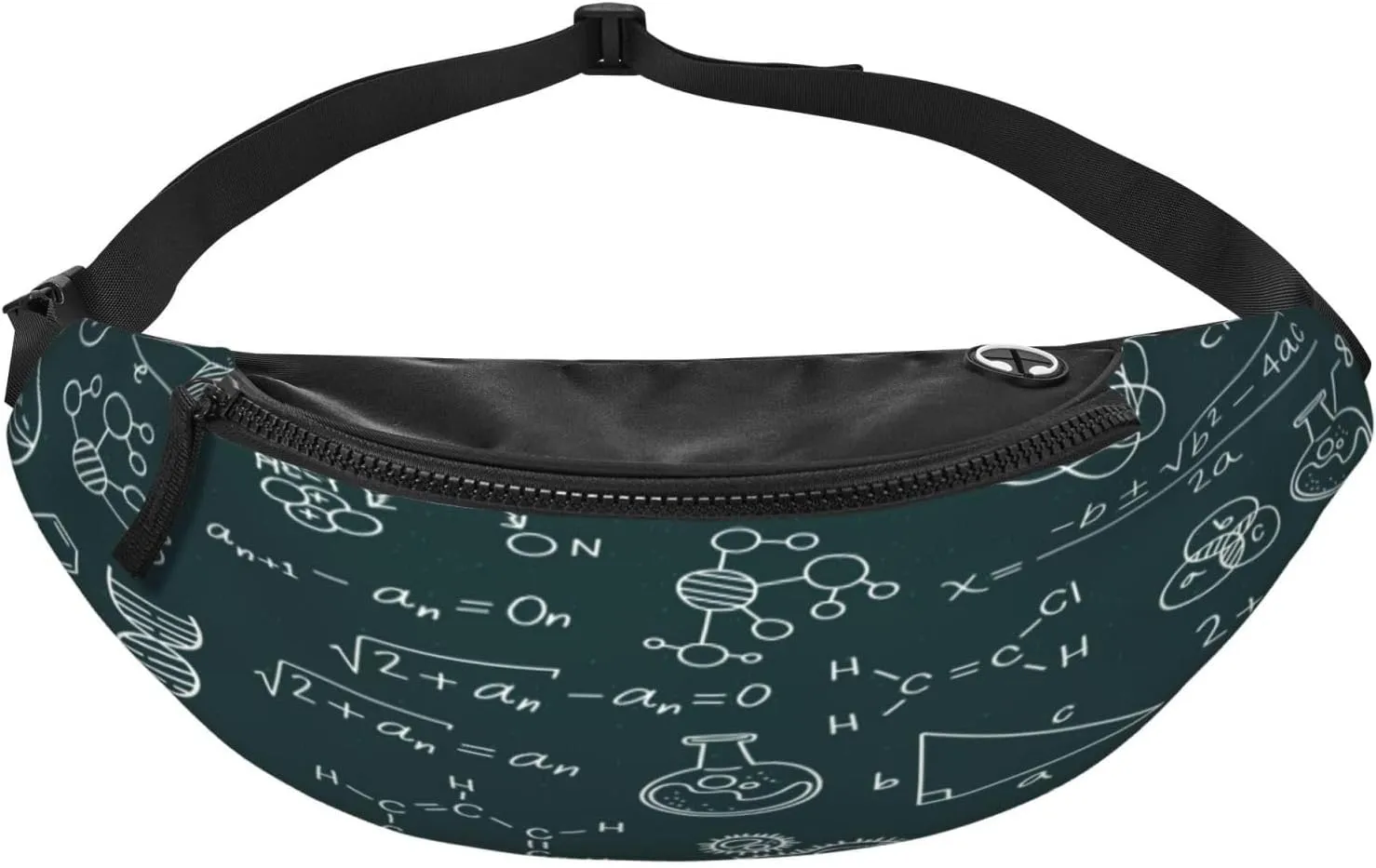 Scientific Math Chalkboard Fanny Pack, Crossbody Waist Packs for Women Men Waist Bags with Adjustable Strap for Travel Running Hiking Sport