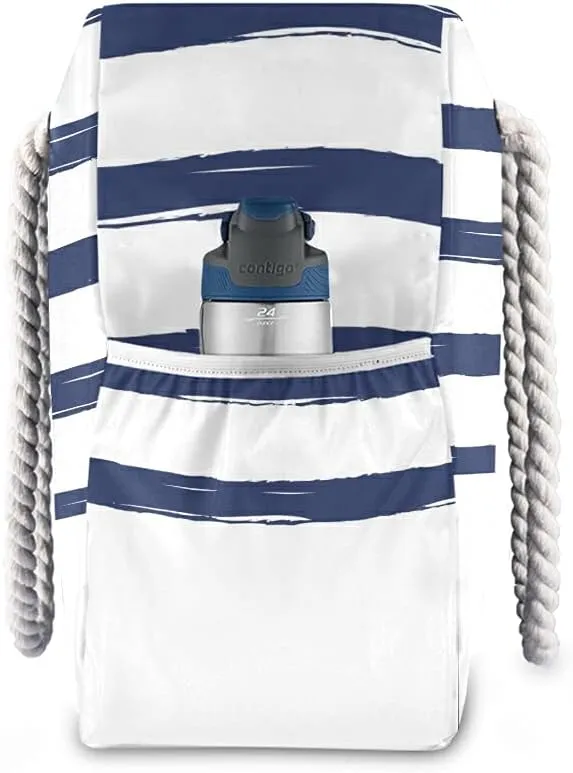 senya Large Beach Shoulder Bags Canvas Tote Water Resistant for Gym Travel Daily