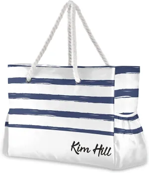 senya Large Beach Shoulder Bags Canvas Tote Water Resistant for Gym Travel Daily