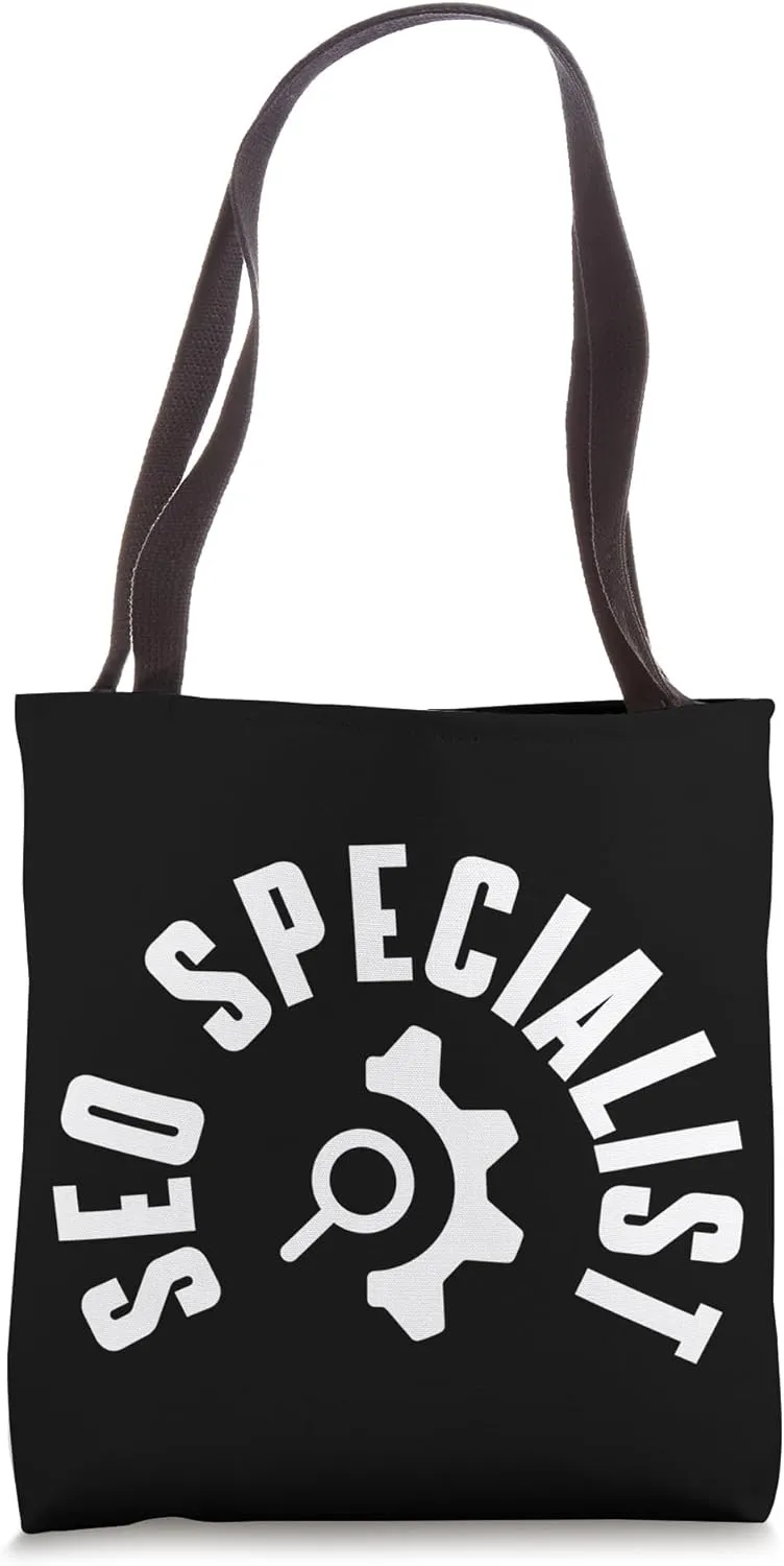 SEO Specialist Pocket Apparel Online Marketing Manager Tote Bag