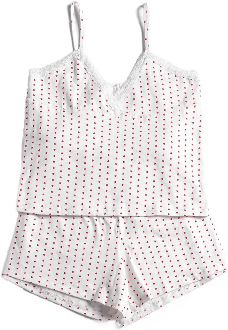 Sexy Two Piece Outfits for Women Summer Clothes Tank Top Camis and Shorts Bottoms Sleepwear Women Pajamas Set
