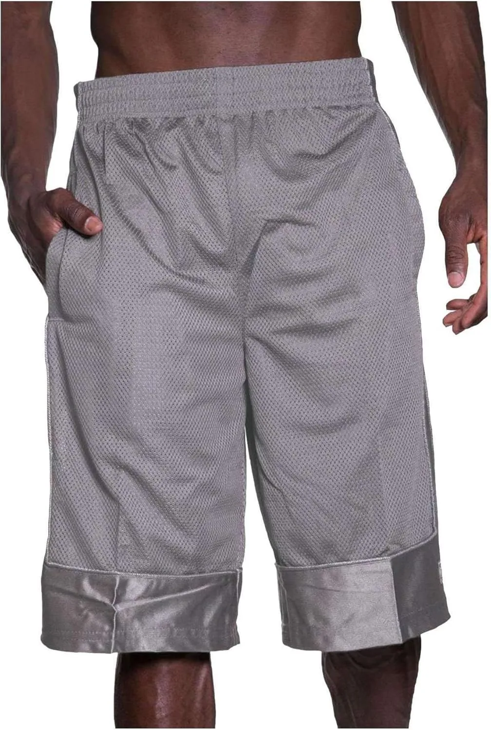 Shaka Wear Men's Basketball Shorts – Mesh Workout Gym Sports Active Running Athletic Pants with Pockets Regular Big S ~ 5XL