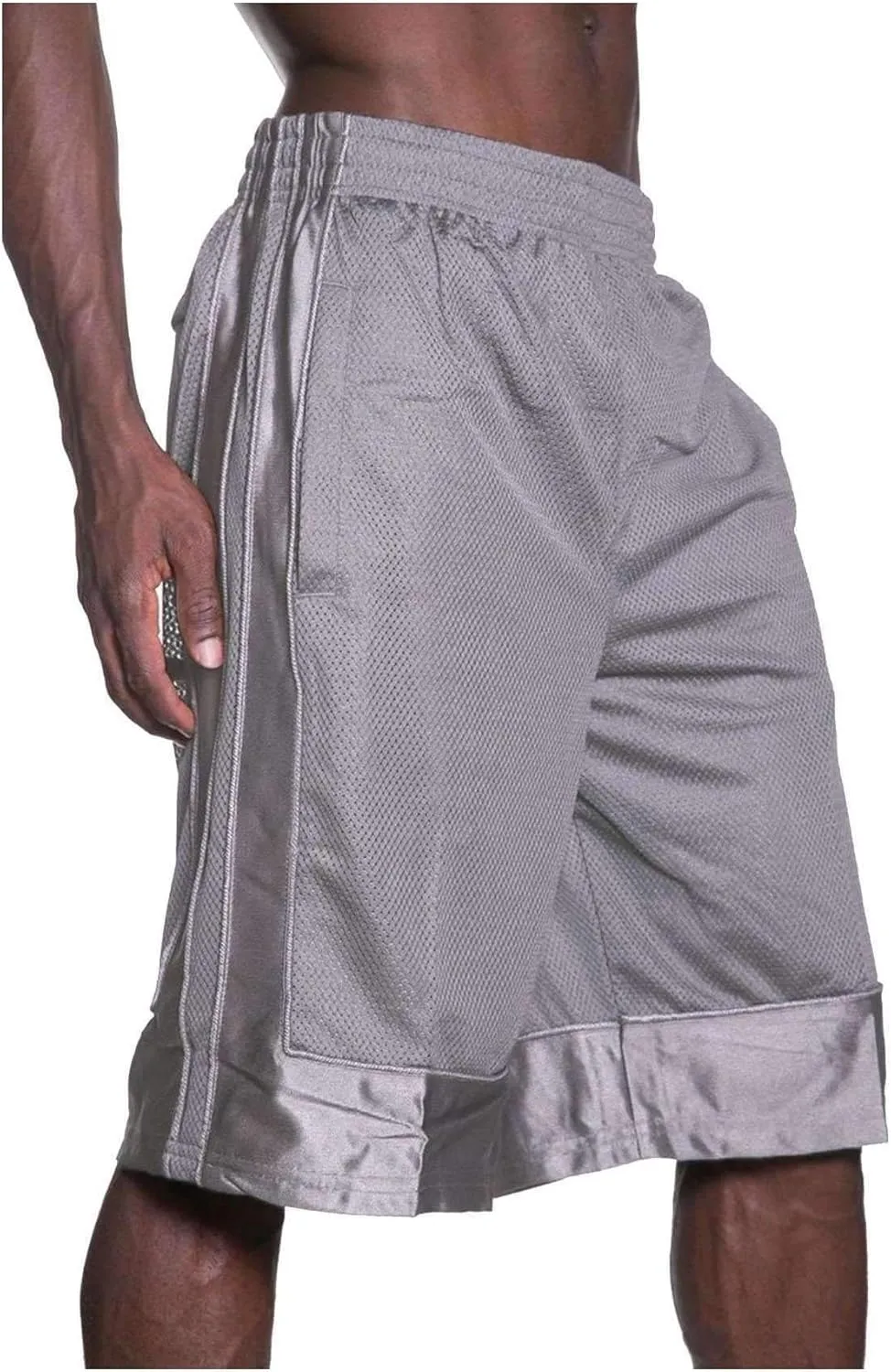 Shaka Wear Men's Basketball Shorts – Mesh Workout Gym Sports Active Running Athletic Pants with Pockets Regular Big S ~ 5XL